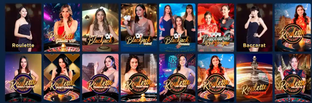 Betmac Casino Live Casino mit Roulette Baccarat und Blackjack Spielen